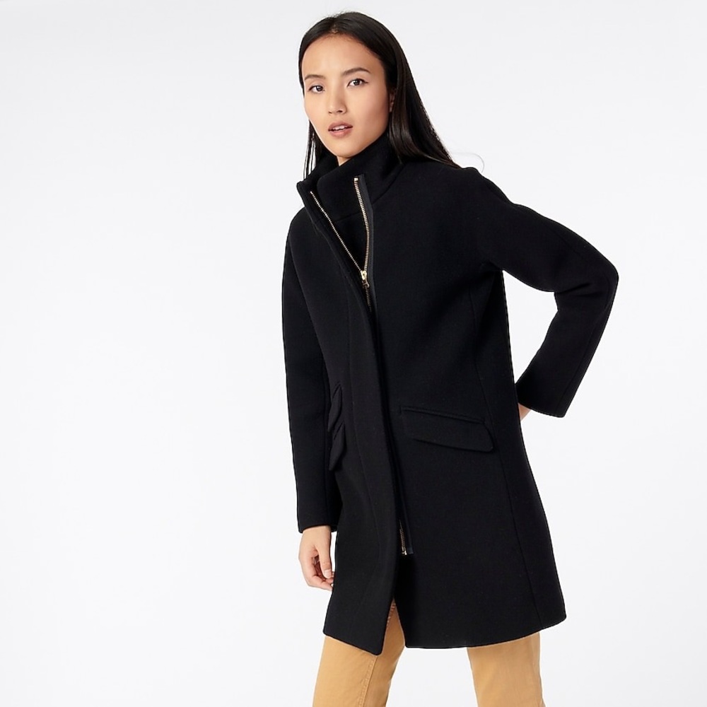 NWT J. Crew Cocoon Italian Stadium Wool Coat